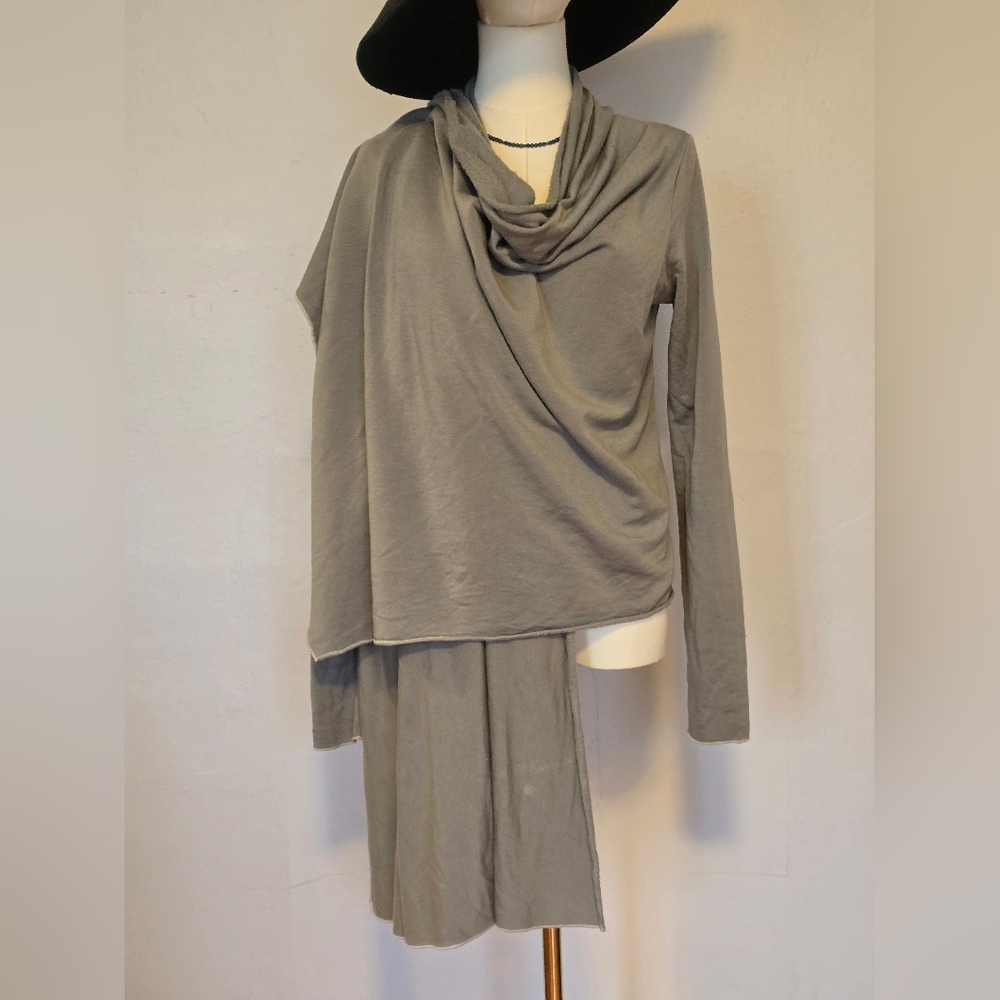 Groceries Brand L.A. Organic Cotton Fleece Cozy Wrap Open Cardigan